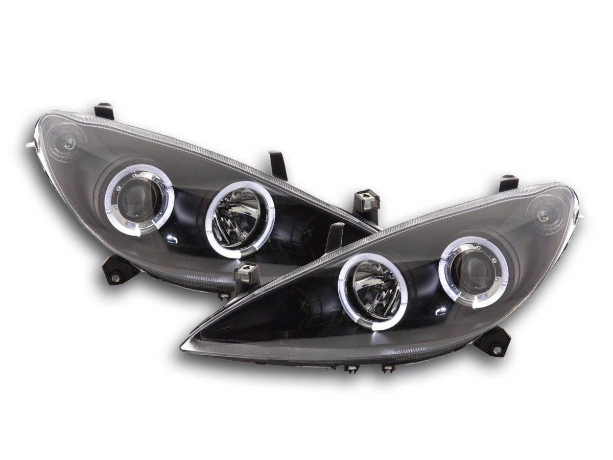 Scheinwerfer Set Peugeot 307 01-06 schwarz Scheinwerfer Set Peugeot 307 01-06 schwarz